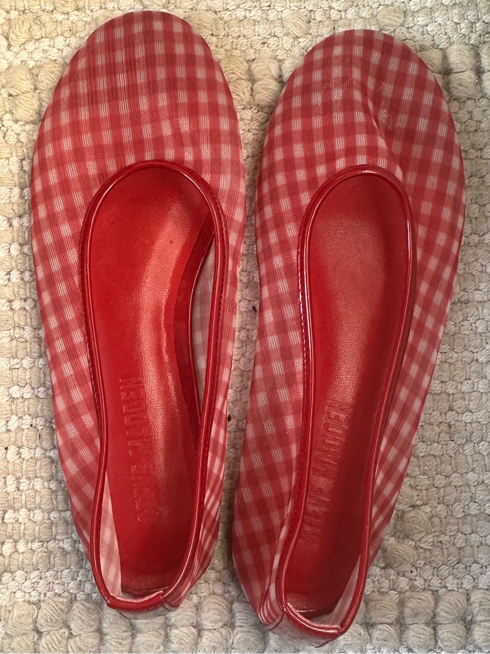 Red Gingham Ballet Flats - Women - Picture 2 of 5